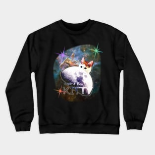 Peek-a-Boo Space Cat Crewneck Sweatshirt